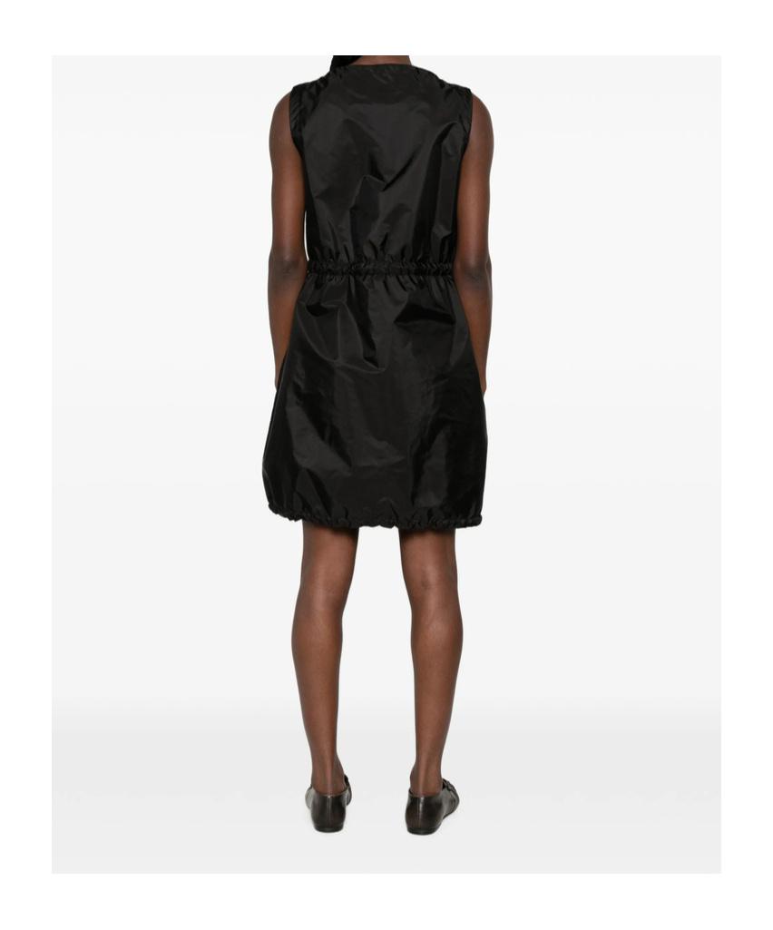 kourtney kardashian prada mini dress Kourtney Kardashian: Black Mini Dress, Platform Boots