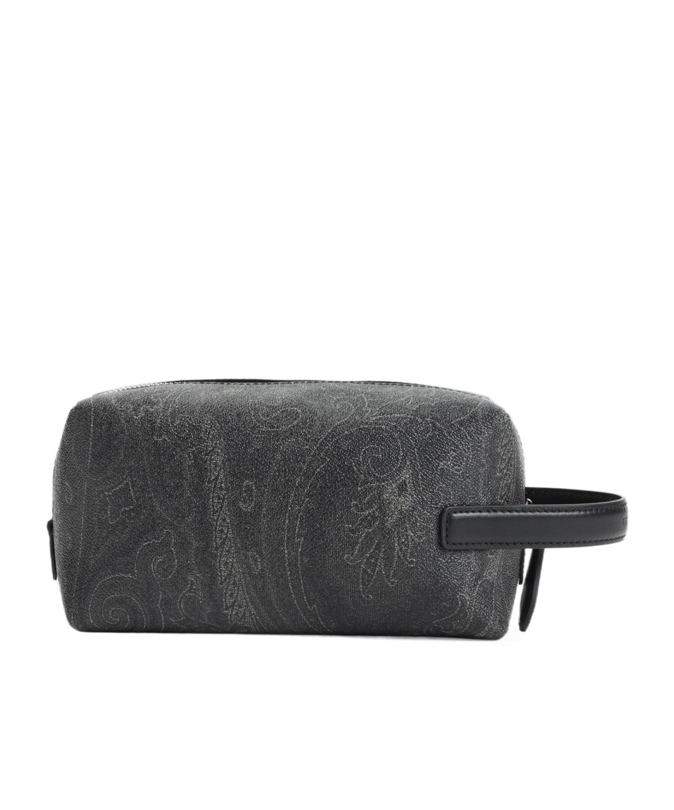 クラッチバッグ Etro Structured Leather Clutch Bag Etro Top Zipped Clutch Bag in Gray for Men | Lyst