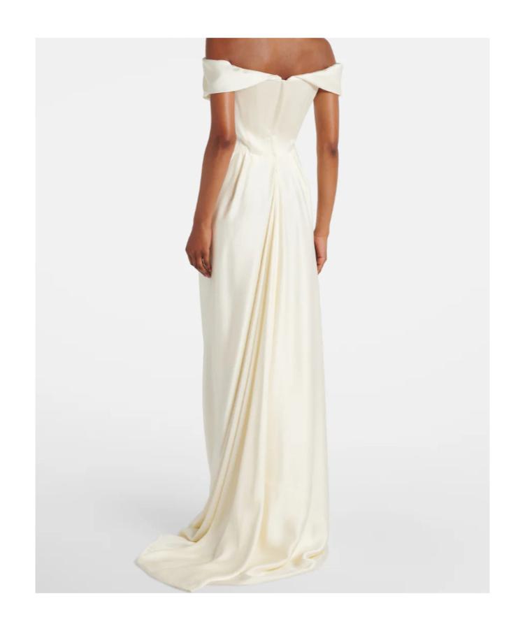 vivienne westwood cream silk corset dress Vivienne Westwood Cream Silk Corset Dress (1999)