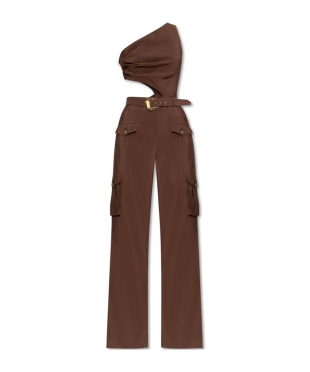 オールインワン・サロペット VERSACE Women Jumpsuits 10119181A086951R900 Orange Versace Jeans Couture Jumpsuits and rompers for Women