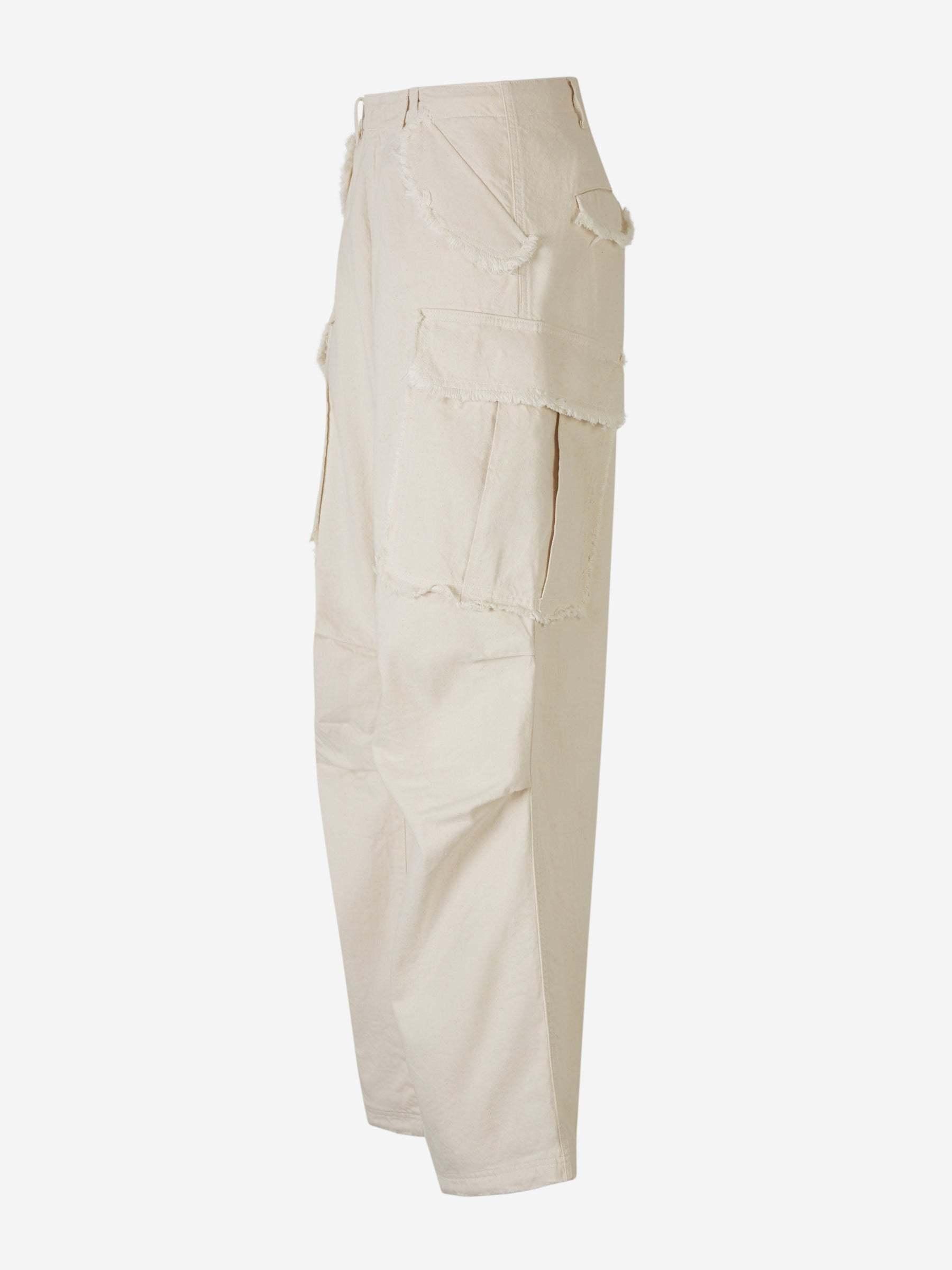 パンツ DARKPARK FW23 Cream wool Blair cargo pant (WTR14FAW01 0002) DARKPARK Cargo pants for Women | Online Sale up to 67% off