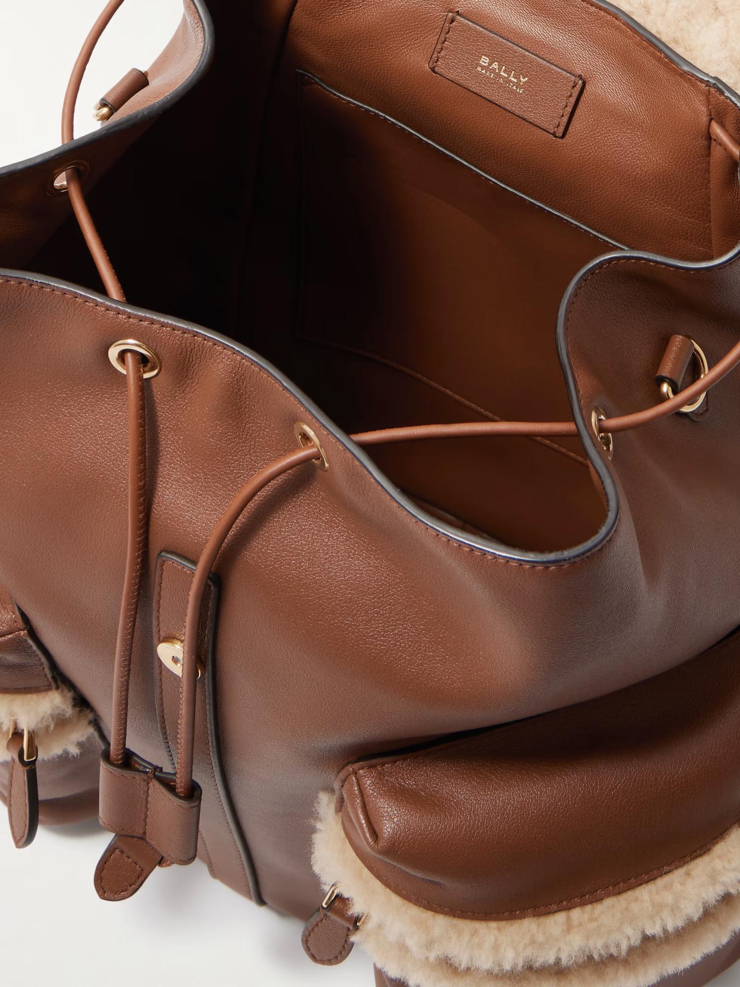 bruno rossi italian leather full grain leather women's backpack purse Full grain leather women's backpack purse. Flora, Bruno Rossi, Made in Italy