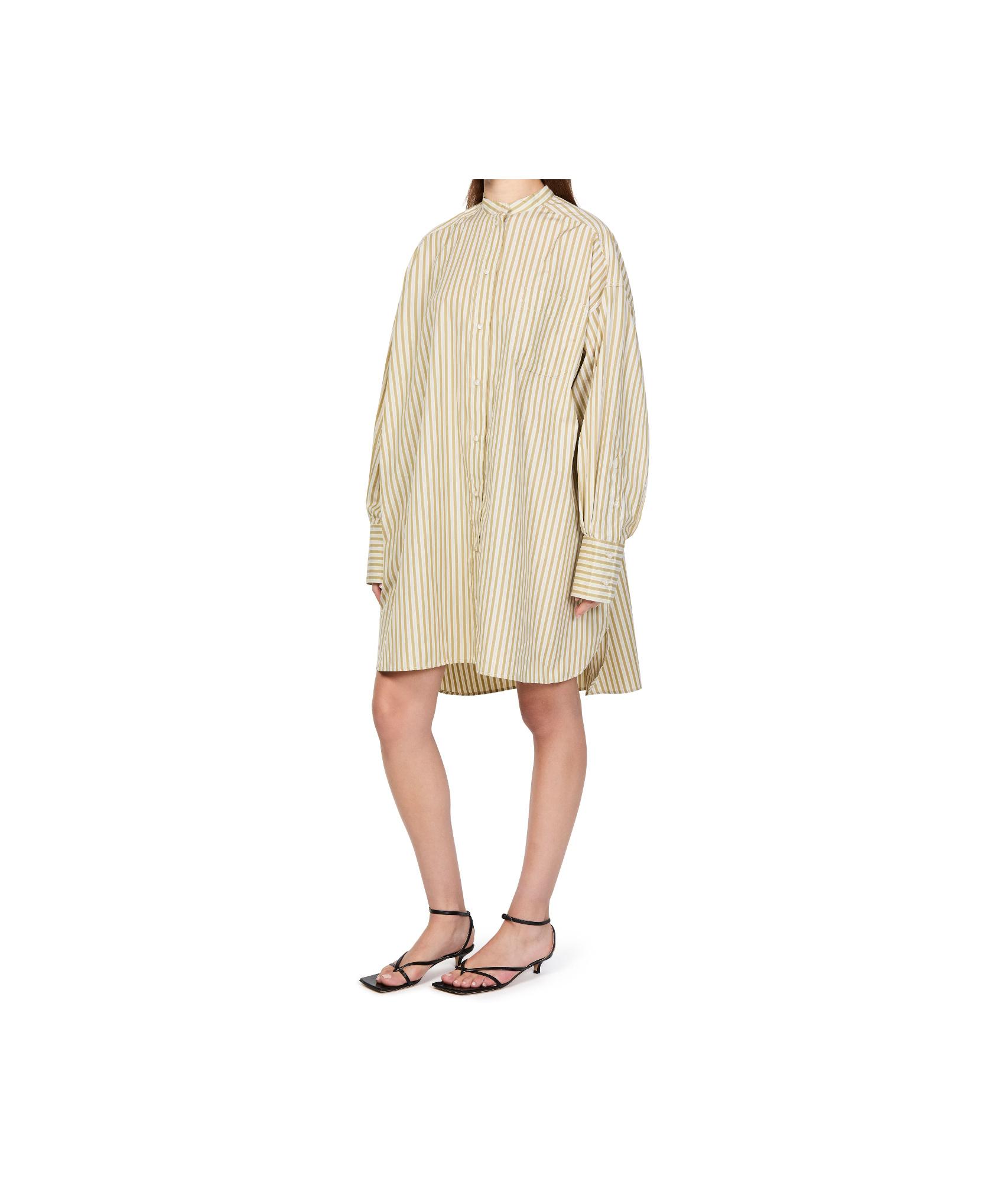 シェリエ sheller ⭐︎ fringe stripe shirt dress fringe stripe shirt dress – shéller / シェリエ