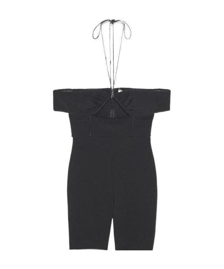 オールインワン・サロペット Saint Laurent FULL JUMPSUIT WITH CUT OUT DETAIL Black Saint Laurent Jumpsuits and rompers for Women | Lyst
