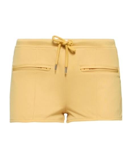 Courreges Buckle Zipped Vinyl Mini Shorts in Black | Lyst