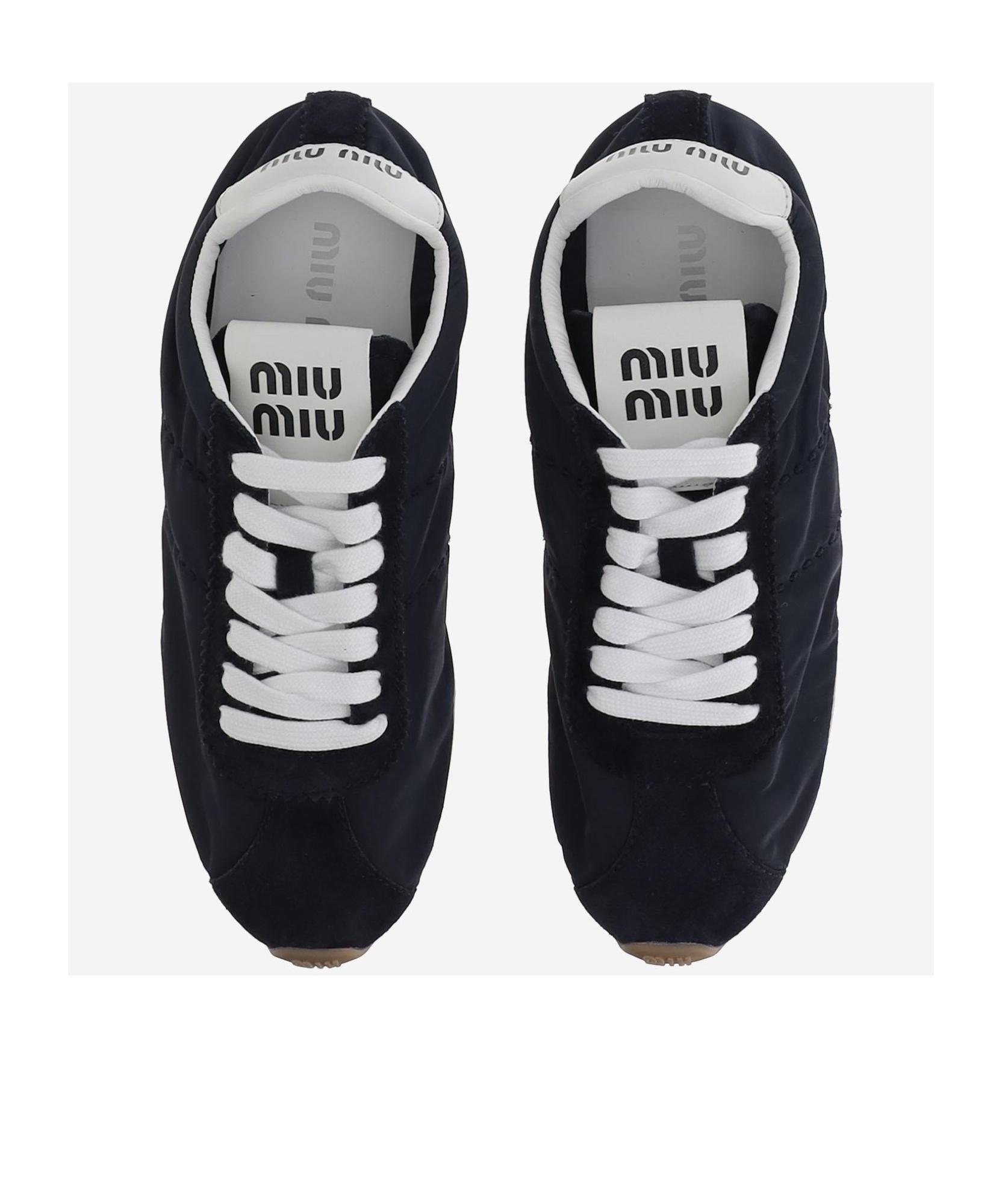Miu Miu Plume Low-Top Sneakers in Blue | Lyst