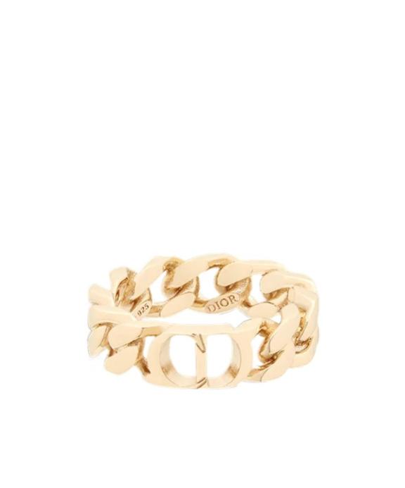 【DIOR】CD DIAMOND CHAIN LINK RING/ゴールド/メンズ Christian Dior （新品・未使用品）クリスチャンディオール CD