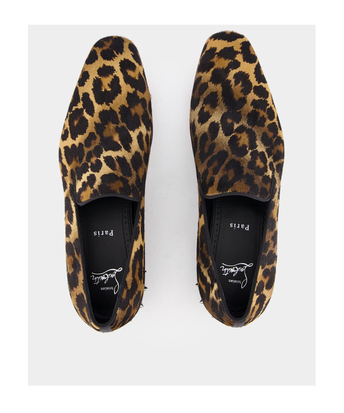 Louboutin Men Leopard Print Shoes Christian Louboutin MENS Greggo