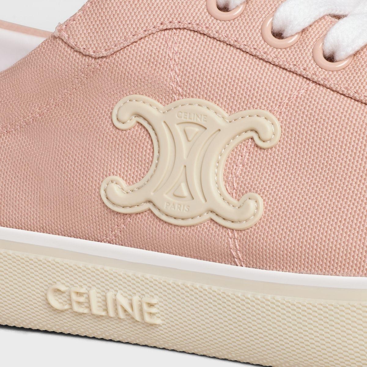 関税込 CELINE ALAN SNEAKERS WITH TRIOMPHE IN Canvas Women's Celine Alan sneakers with Triomphe in canvas