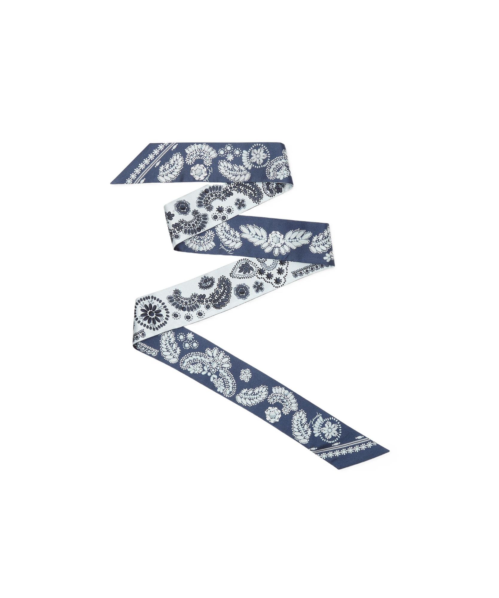 Fendi Silk Coral Bandana Wrappy in White | Lyst