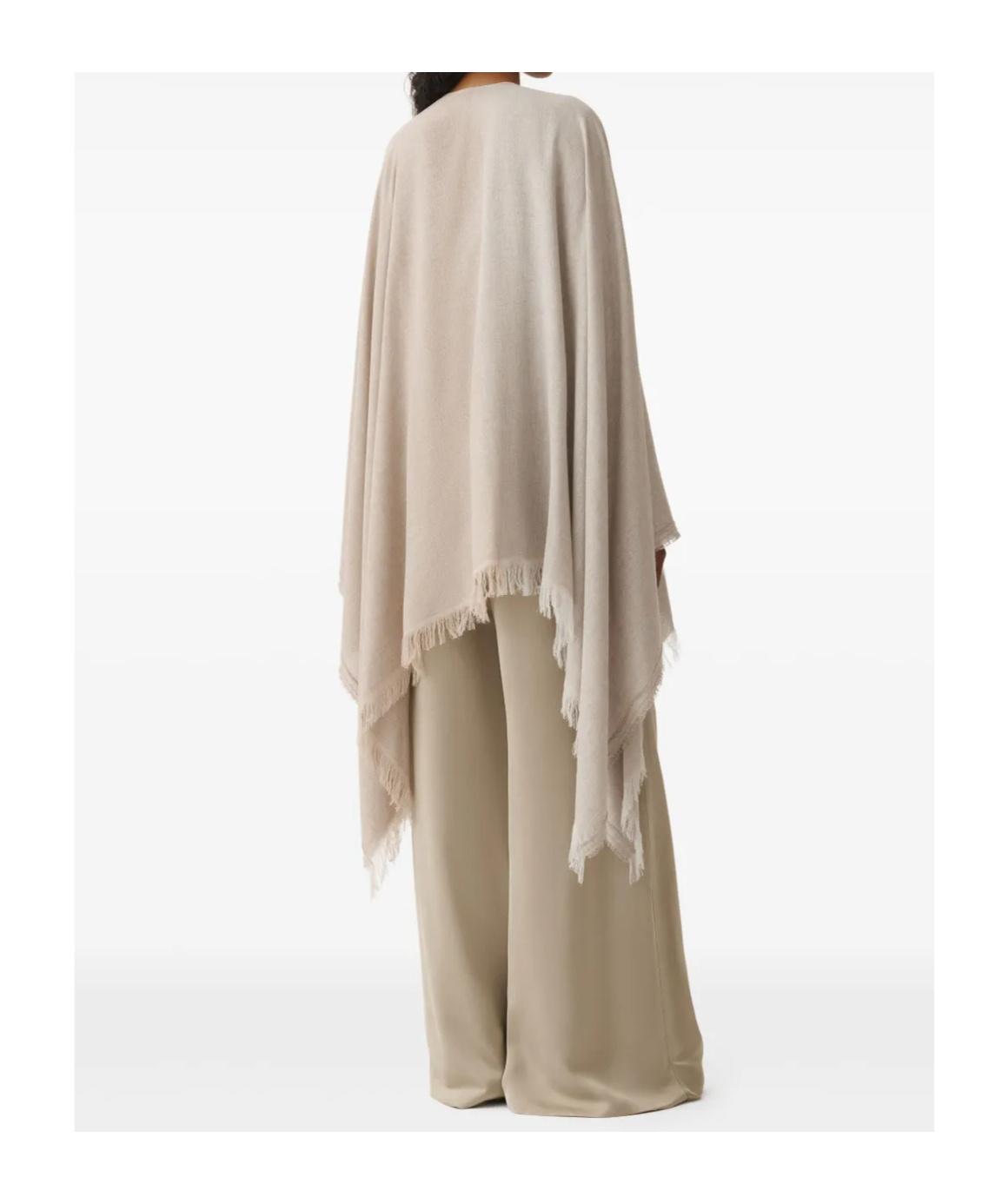 ポンチョ・ケープ FABIANA FILIPPI Women Capes SAD275A006L402 VRU Silver Fabiana Filippi Capes for Women | Online Sale up to 80% off
