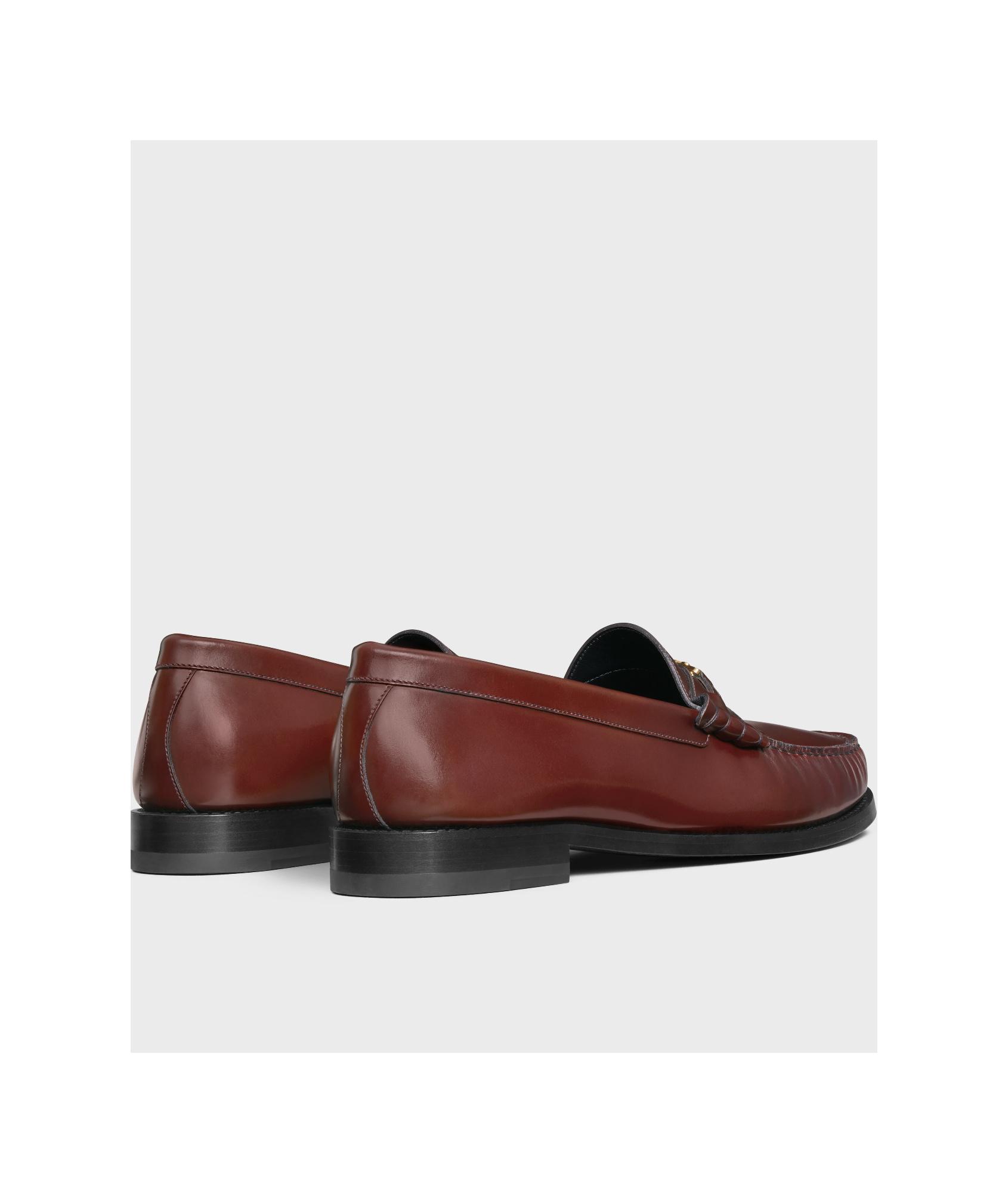 Celine Luco Triomphe Leather Loafer, Brown Celine Luco Leather Loafer, Brown main image 2