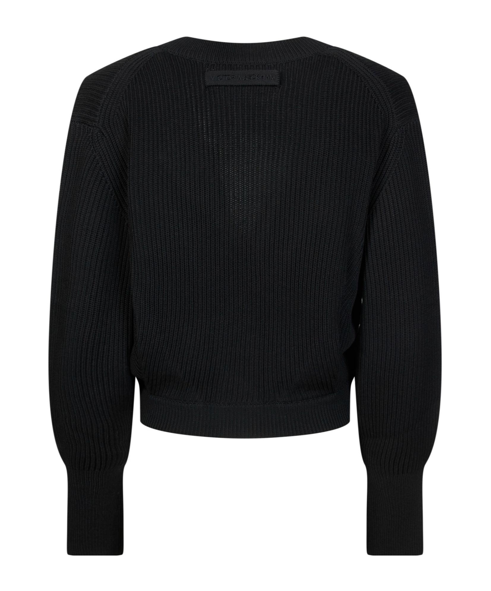 Victoria Beckham ブラック ニット セーター サイズ 1 Marie Jumper In Black – Victoria Beckham UK