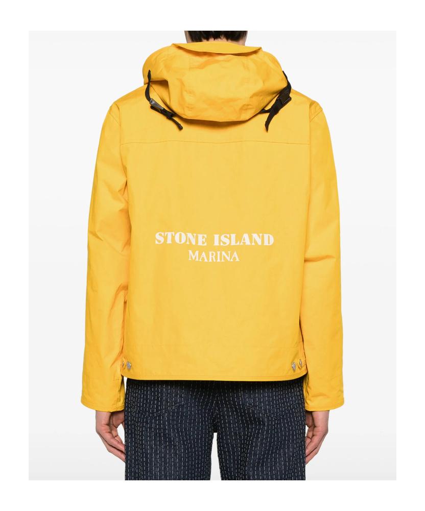 Stone Island Aluminium Tela S.I Marina Jacket in Yellow for Men | Lyst
