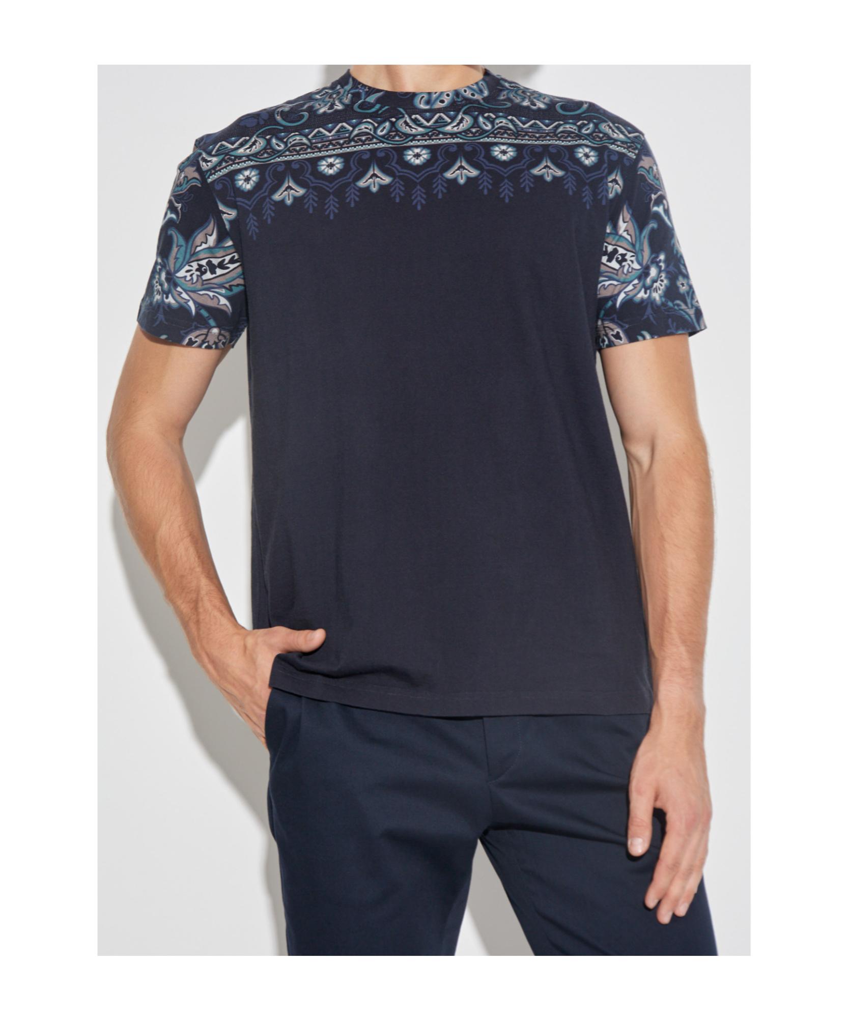 Tシャツ・カットソー Etro Relaxed-Fit Short Sleeve T-Shirt With Embroidered Etro Short sleeve t-shirts for Men | Online Sale up to 45