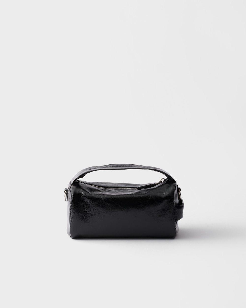 Prada Logo-Detailed Zip-Up Shoulder Bag in Black for Men | Lyst