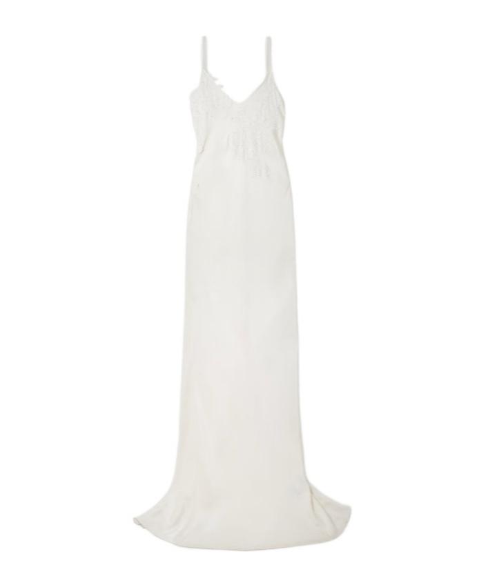 chinese dress ladies Lace Cami Dress In Ivory  Victoria Beckham UK