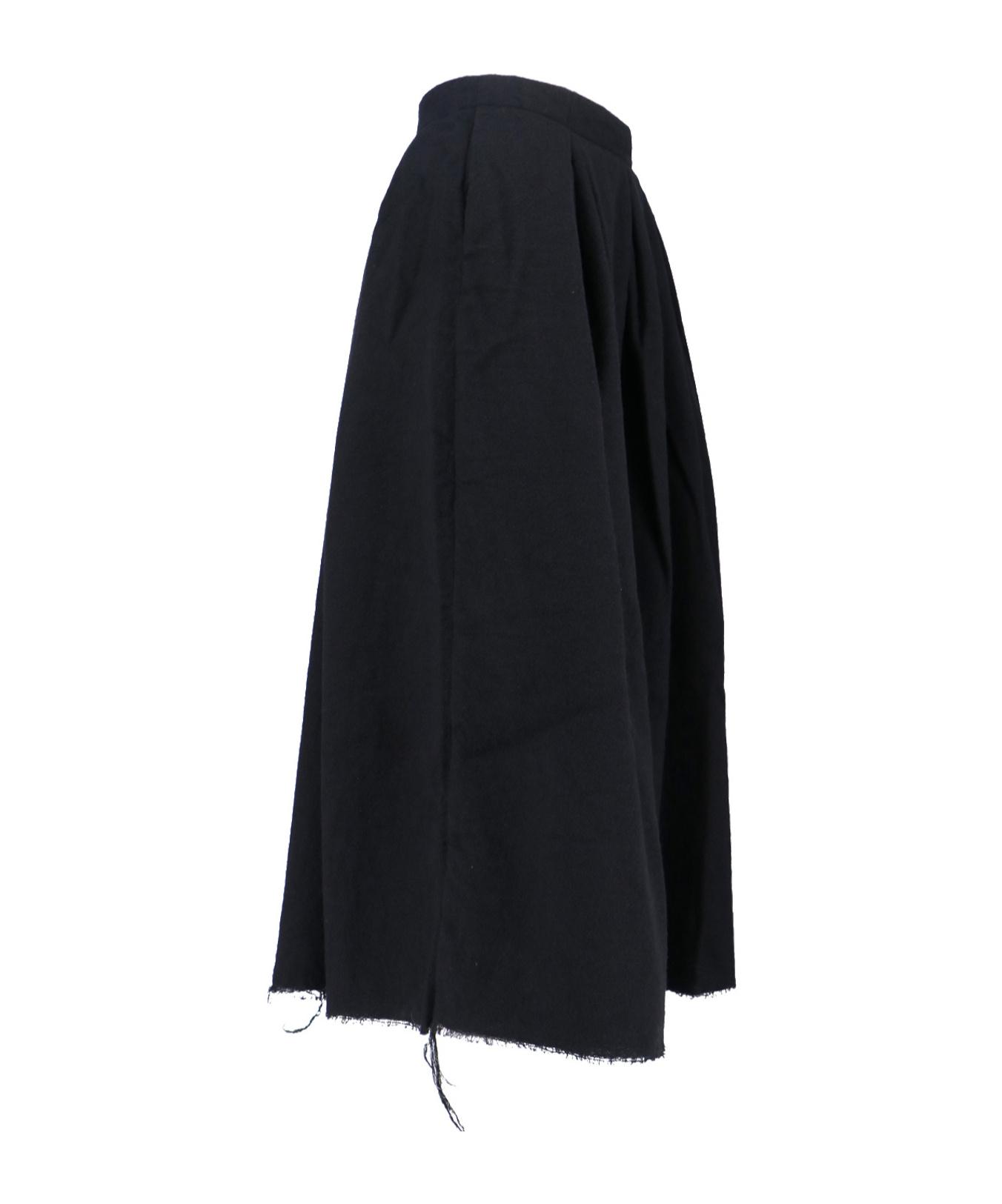 スカート UMA WANG Women Skirts LUW2006UW900 Black Uma Wang ''Odette Gillian'' Skirt in Black | Santa Fe Dry