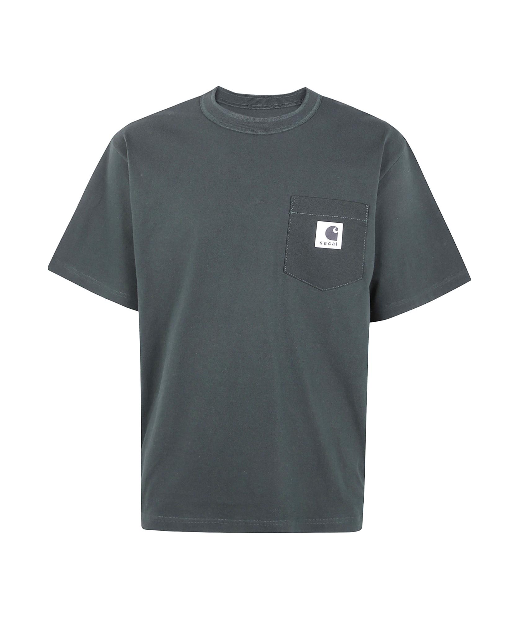 Sacai X Carhartt Wip Logo Patch Crewneck T-Shirt in Gray for Men