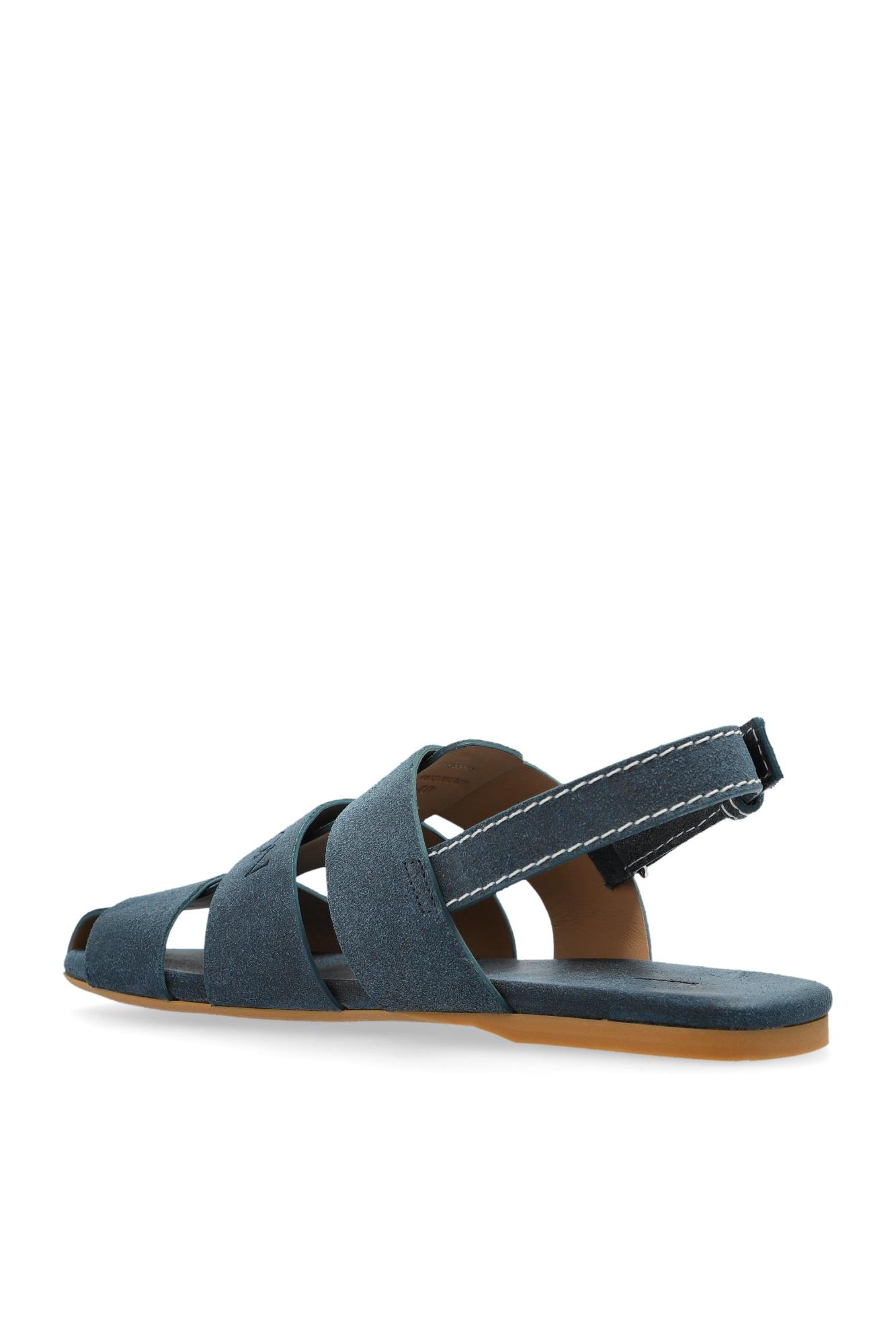 サンダル・ミュール JW ANDERSON Women Sandals LF0055LA0240 888 NAVY JW Anderson Flat sandals for Women | Online Sale up to 76