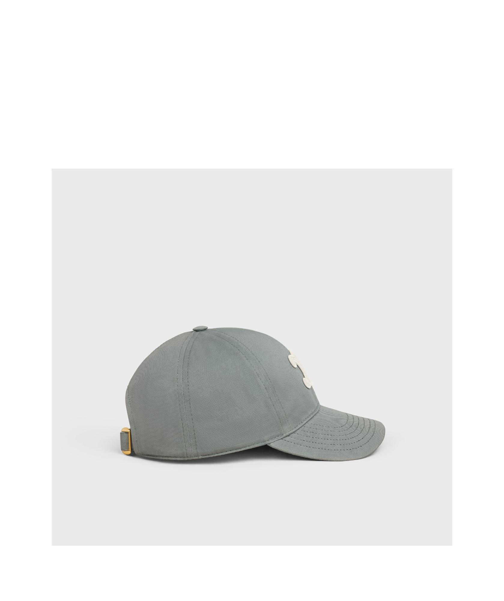 Celine Triomphe Baseball Cap in Gray | Lyst