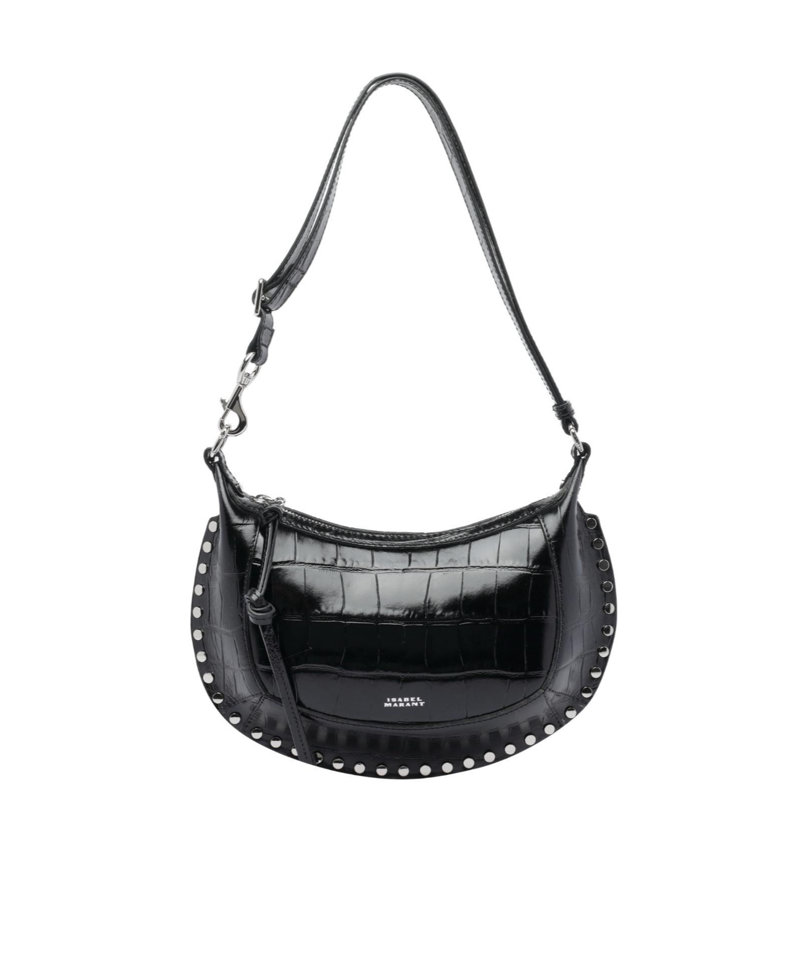 ショルダーバッグ・ポシェット ISABEL MARANT Women Shoulder Bags 25EBF0066FBC2C16M BKSI Bla Oskan Moon Bag Woman black and gold | ISABEL MARANT Official