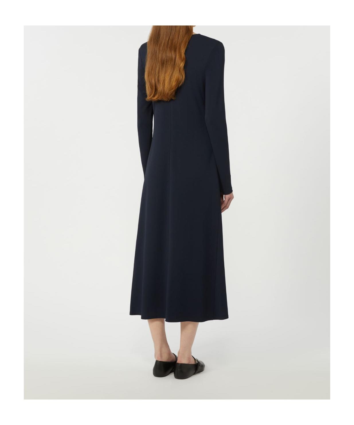 weekend max mara cotton jersey dress Cotton jersey fluid dress, green