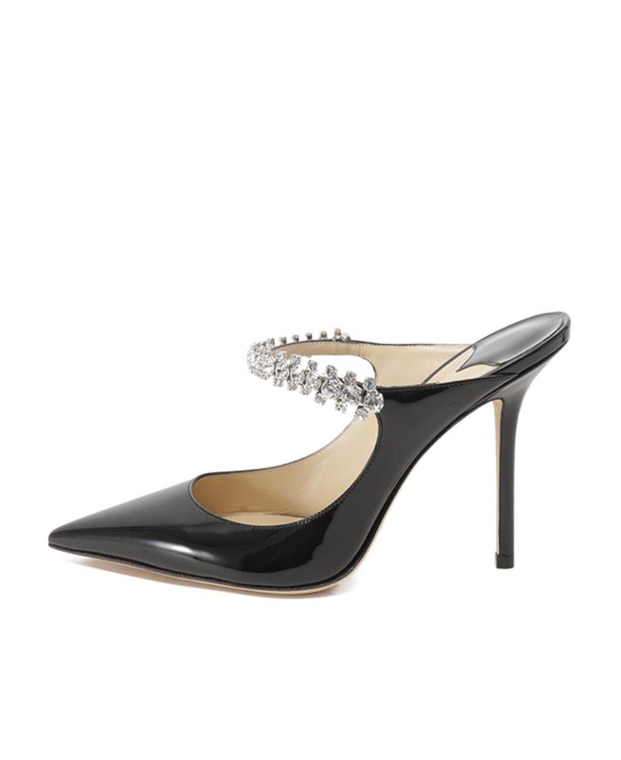 シューズ・サンダルその他 JIMMY CHOO Woman High heel shoes Black SCARLETT95NAP BLACK Black Patent Leather Sandals | AZIA 95 | Spring 2022
