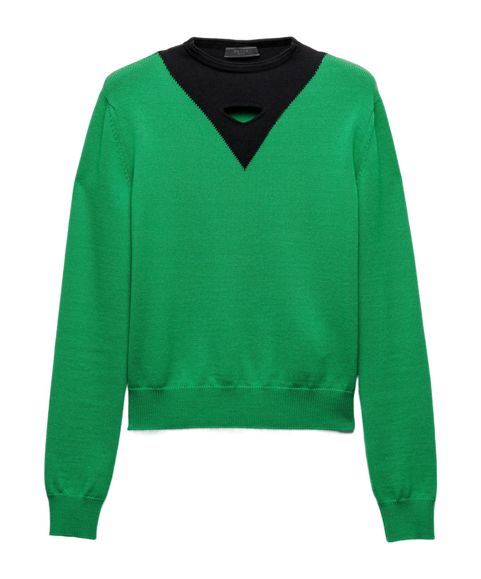 Prada Mohair-Blend V-Neck Sweater - ShopStyle