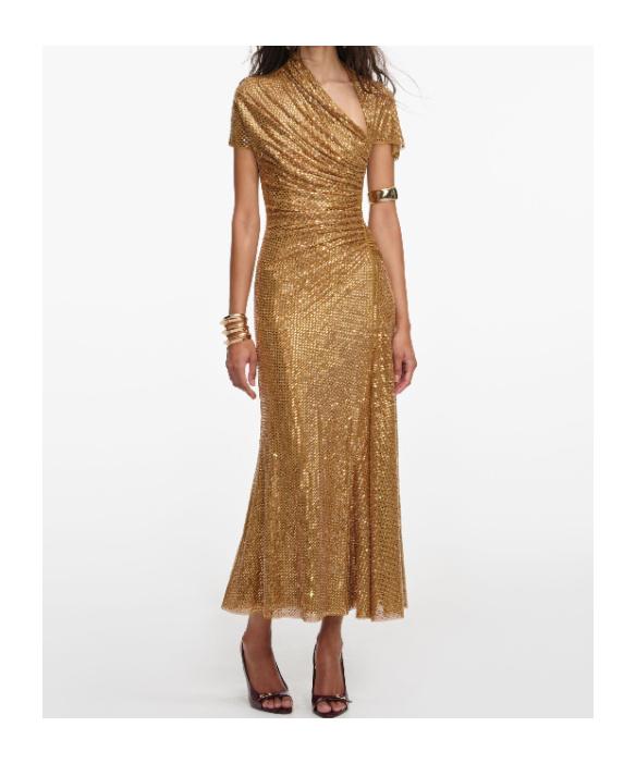 Designer Self Portrait Gold Tiered Dresses for Women - Up to 48% off | Lyst