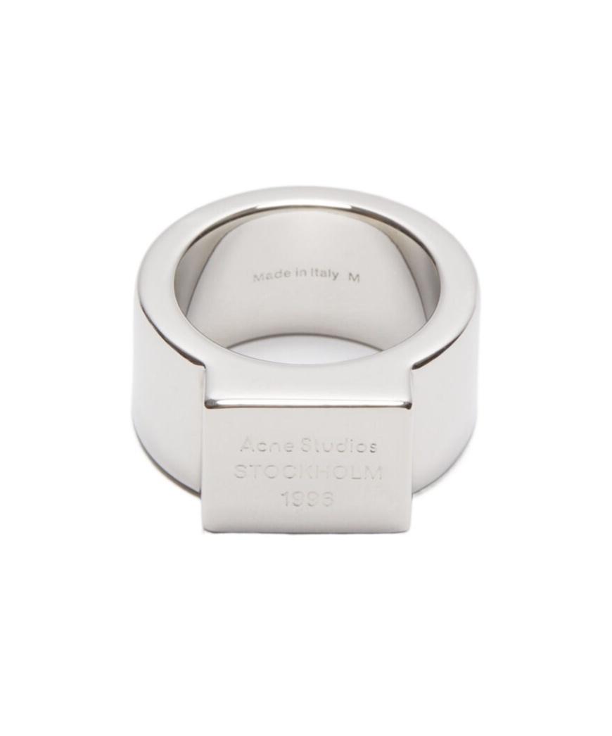 【Acne Studios】シルバー Crystal リング Acne Studios - Crystal ring - Silver