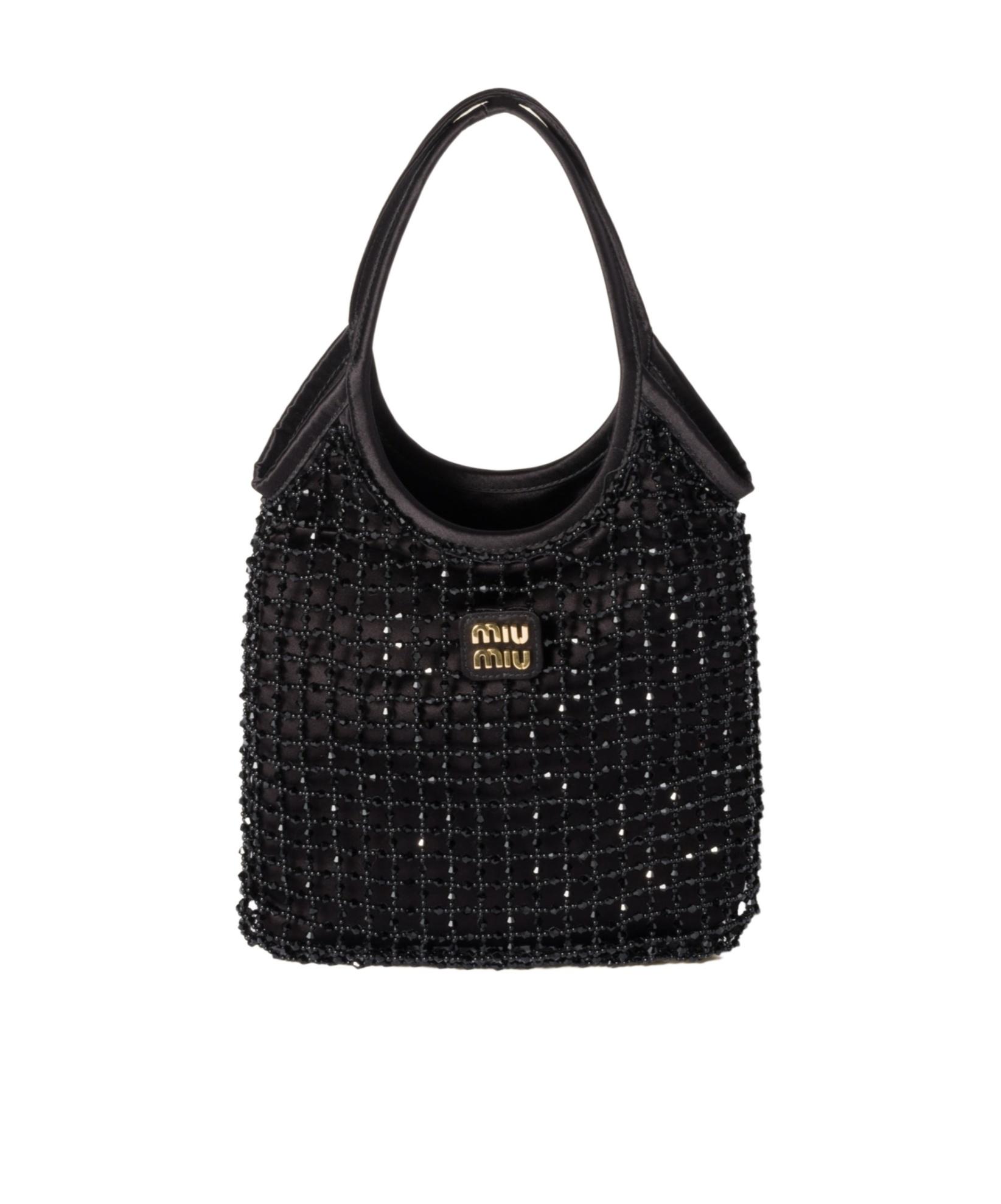 【MIU MIU】IVY beaded duchesse bag Platinum Ivy Beaded Duchesse Bag | Miu Miu