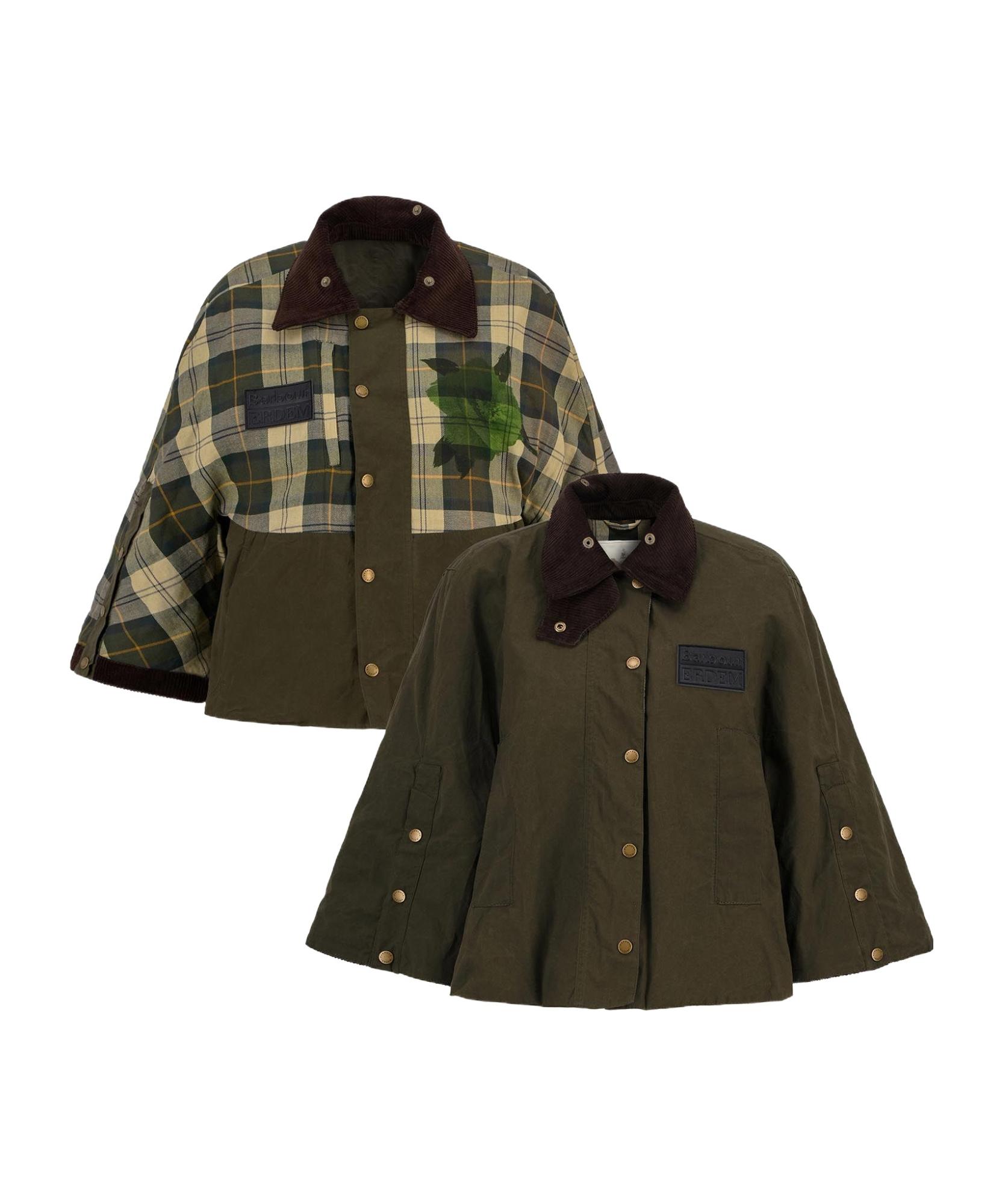 Barbour X Erdem Reversible Clover Trapeze Jacket in Brown | Lyst