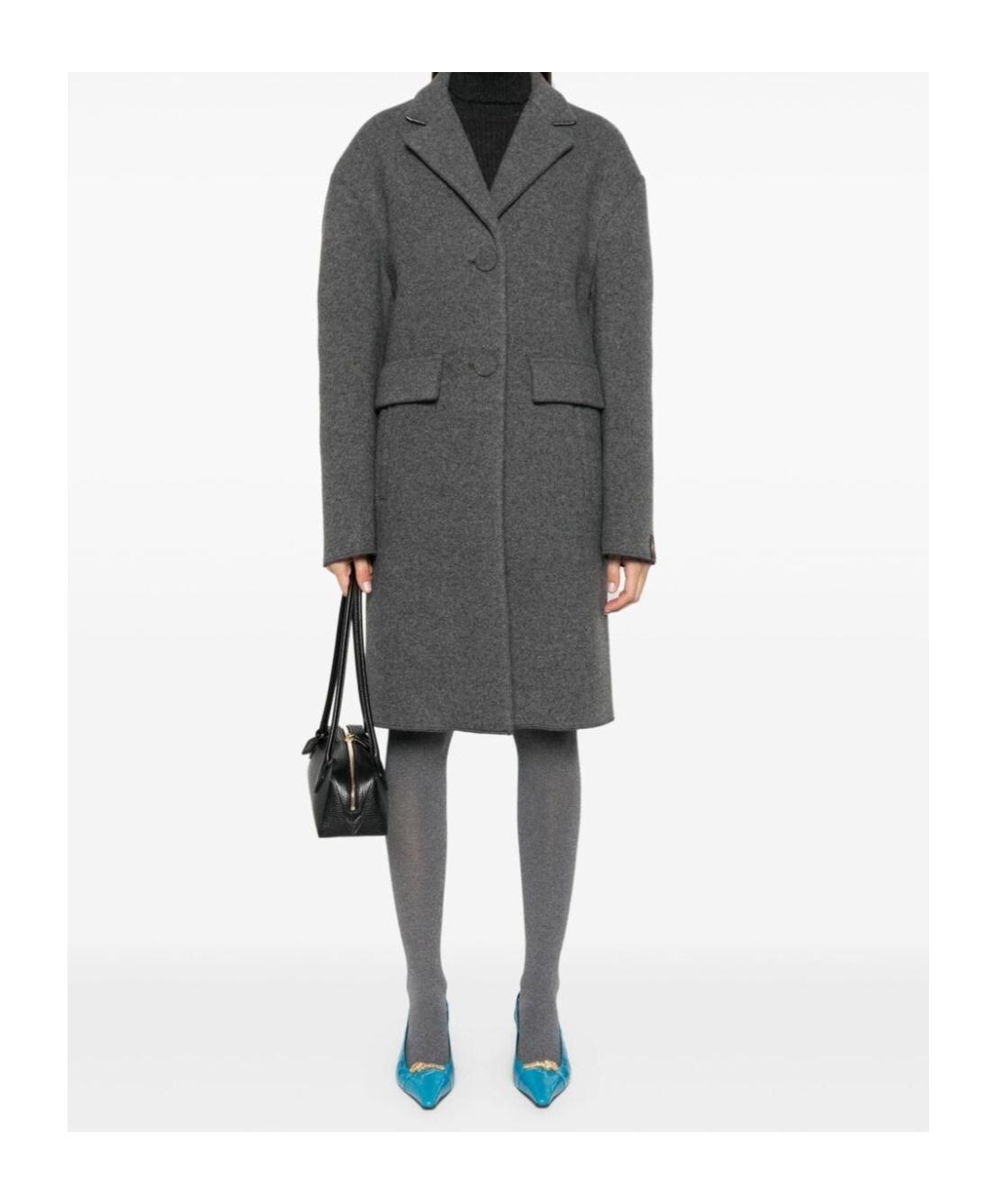 コート N 21 Woman Coat Grey N0214602 8924 N°21 Coats for Women | Online Sale up to 85% off | Lyst