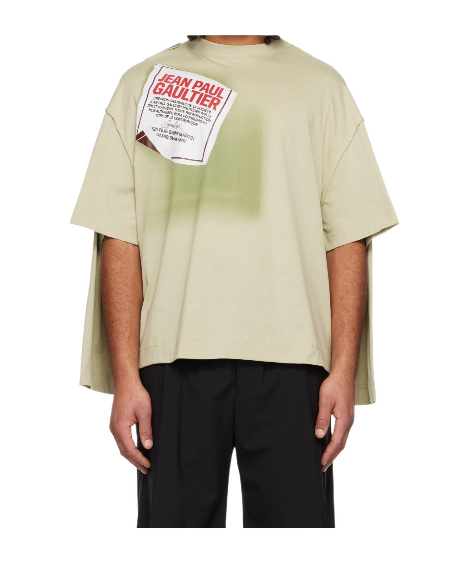 Jean Paul Gaultier The Gaultier Label Double T-Shirt in Natural
