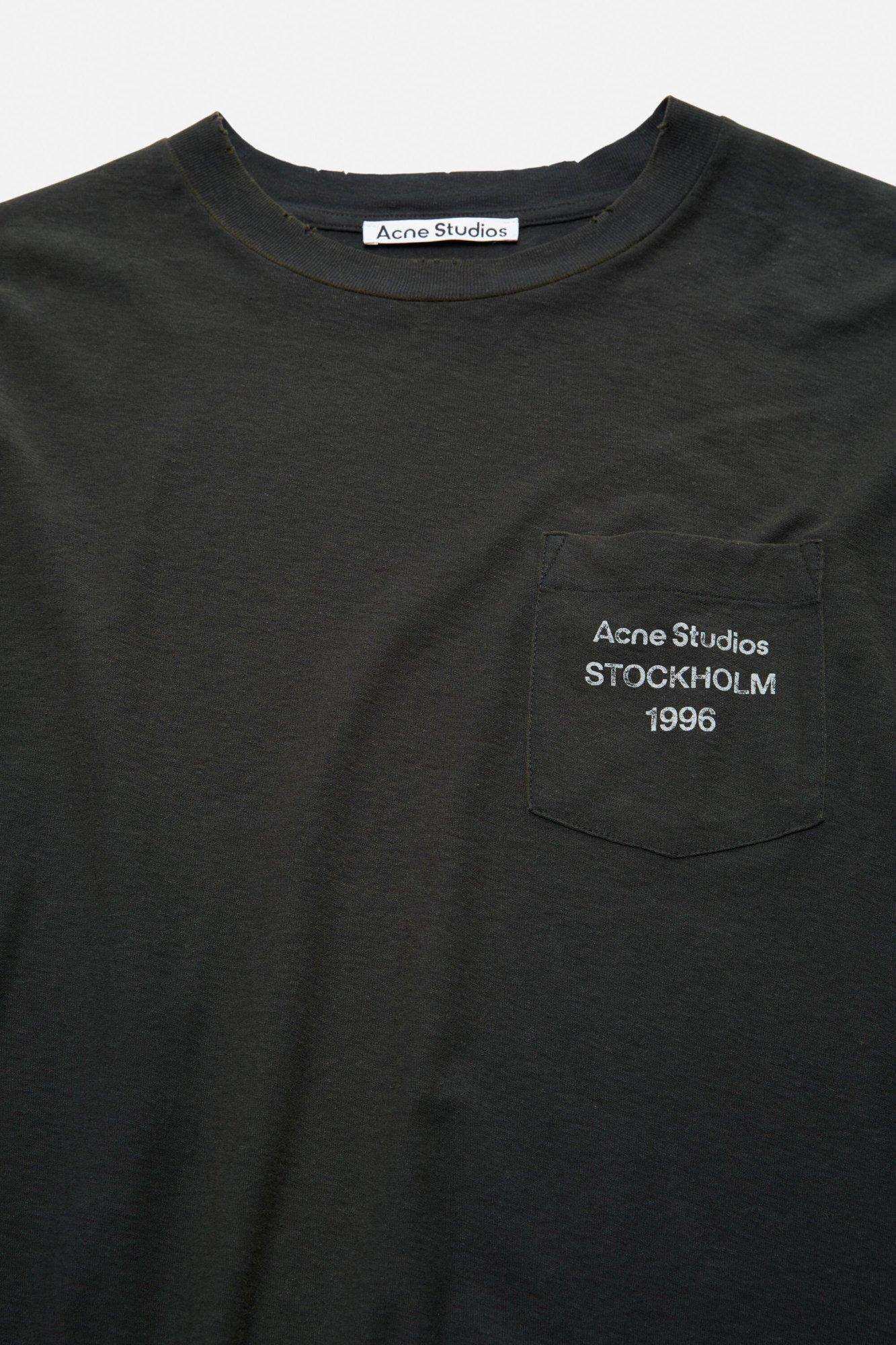 Acne Studios Logo T-Shirt in Black for Men | Lyst