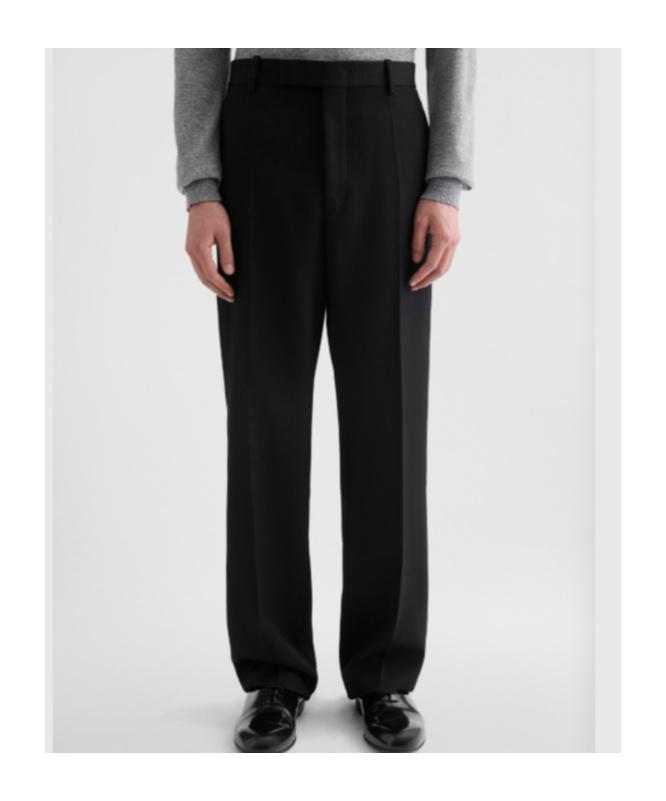 Jil Sander Gabardine Trousers in Black for Men | Lyst