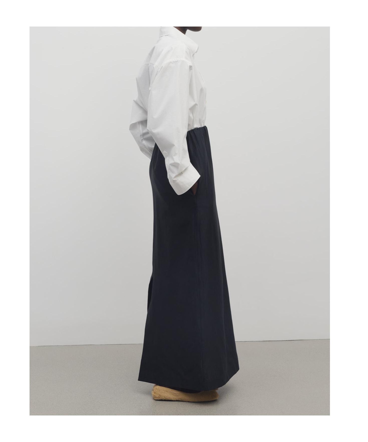 ミニスカート [The Row] Balmira Skirt in Silk Balmira Skirt Brown in Silk – The Row