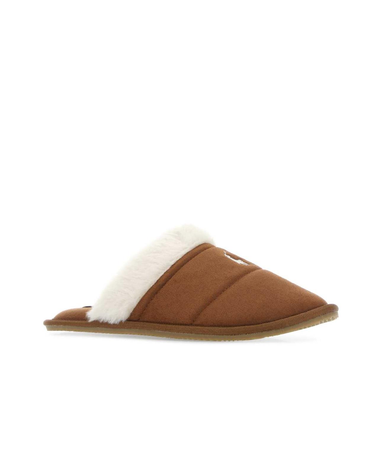 特価 !! Polo Ralph Lauren Faux-Fur-Lined Slippers Polo Ralph Lauren Faux Fur Slide Slippers - Walmart.com