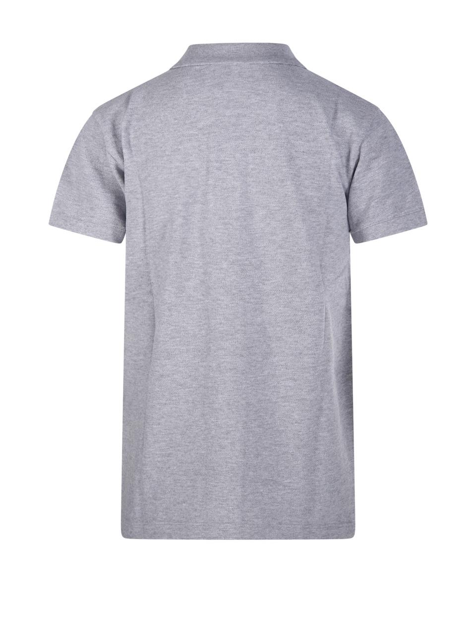 Maison Kitsuné Maison Kitsuné Baby Fox Regular Polo Shirt in Gray