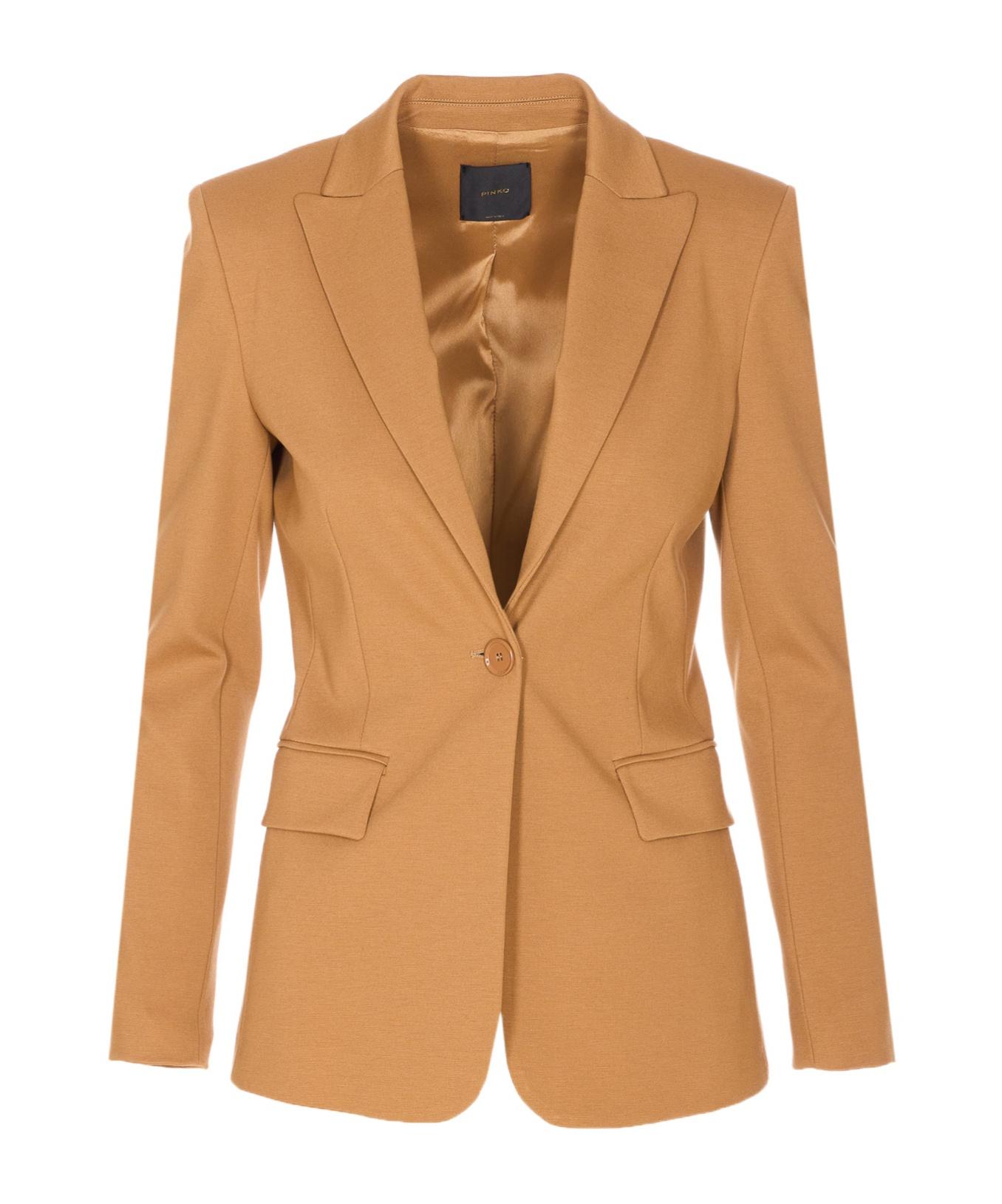 ジャケット PINKO Women Jackets 100254A1L3 C95 Brown PINKO Leather Jackets | FARFETCH US