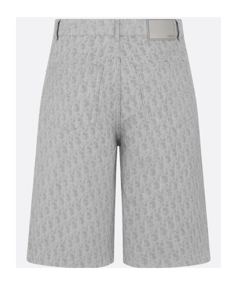 Dior Homme Oblique Bermuda Shorts in Gray for Men | Lyst