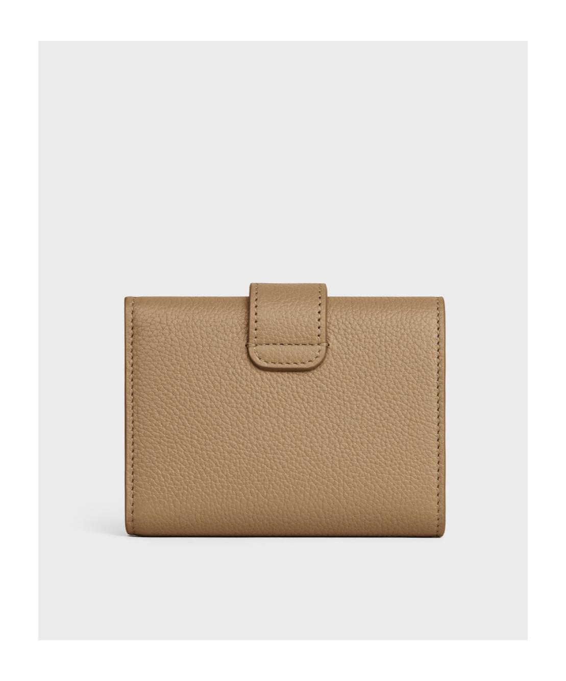 Celine Fine Wallet Victoire in Natural | Lyst