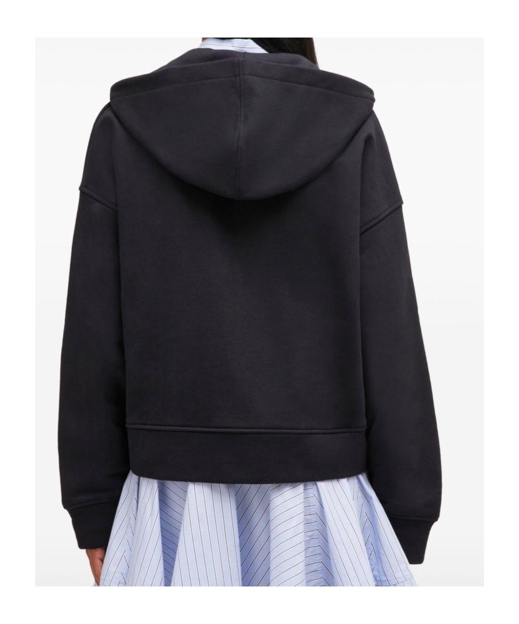 Ganni Zipped Long Sleeved Hoodie in Blue | Lyst