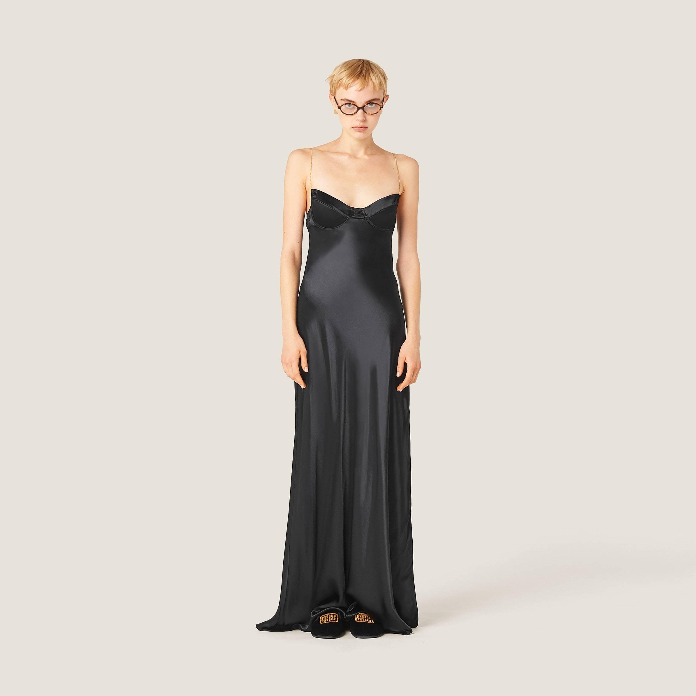 ワンピース Miu Miu Black Stain Long Dress Women's Miu Miu Dresses - up to −54% | Stylight