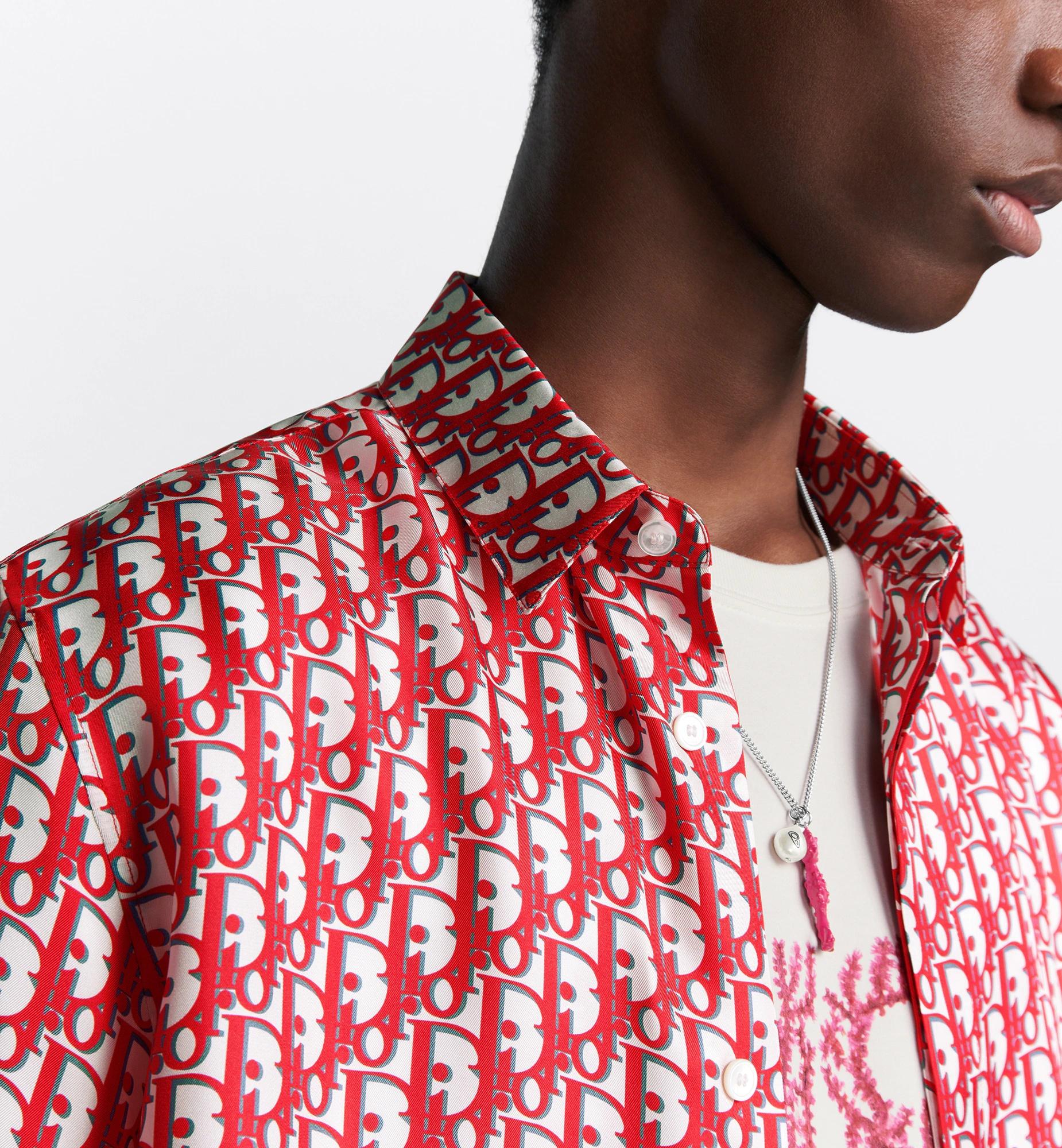 Dior Oblique Short-Sleeved Shirt in Red for Men | Lyst Dior Oblique Short-Sleeved Shirt in Red for Men | Lyst