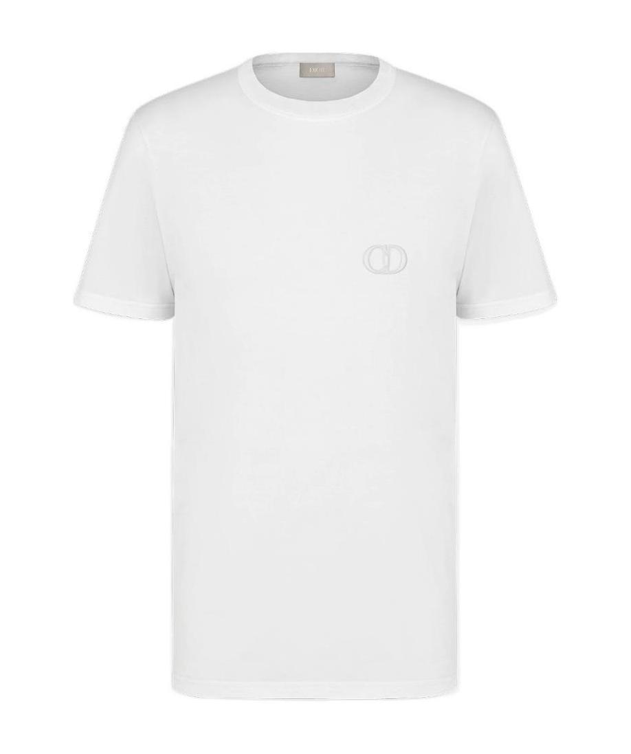 Dior｜SHORT-SLEEVED ROUND NECK T-SHIRTS (313J696B0554 08 Dior Short-sleeved Round Collar T-shirt In White | ModeSens