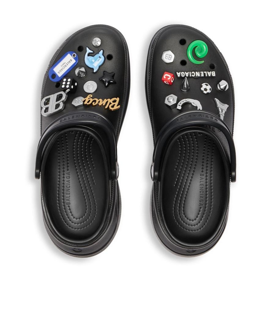 Balenciaga Crocs Mule Jibbitz in Black for Men | Lyst