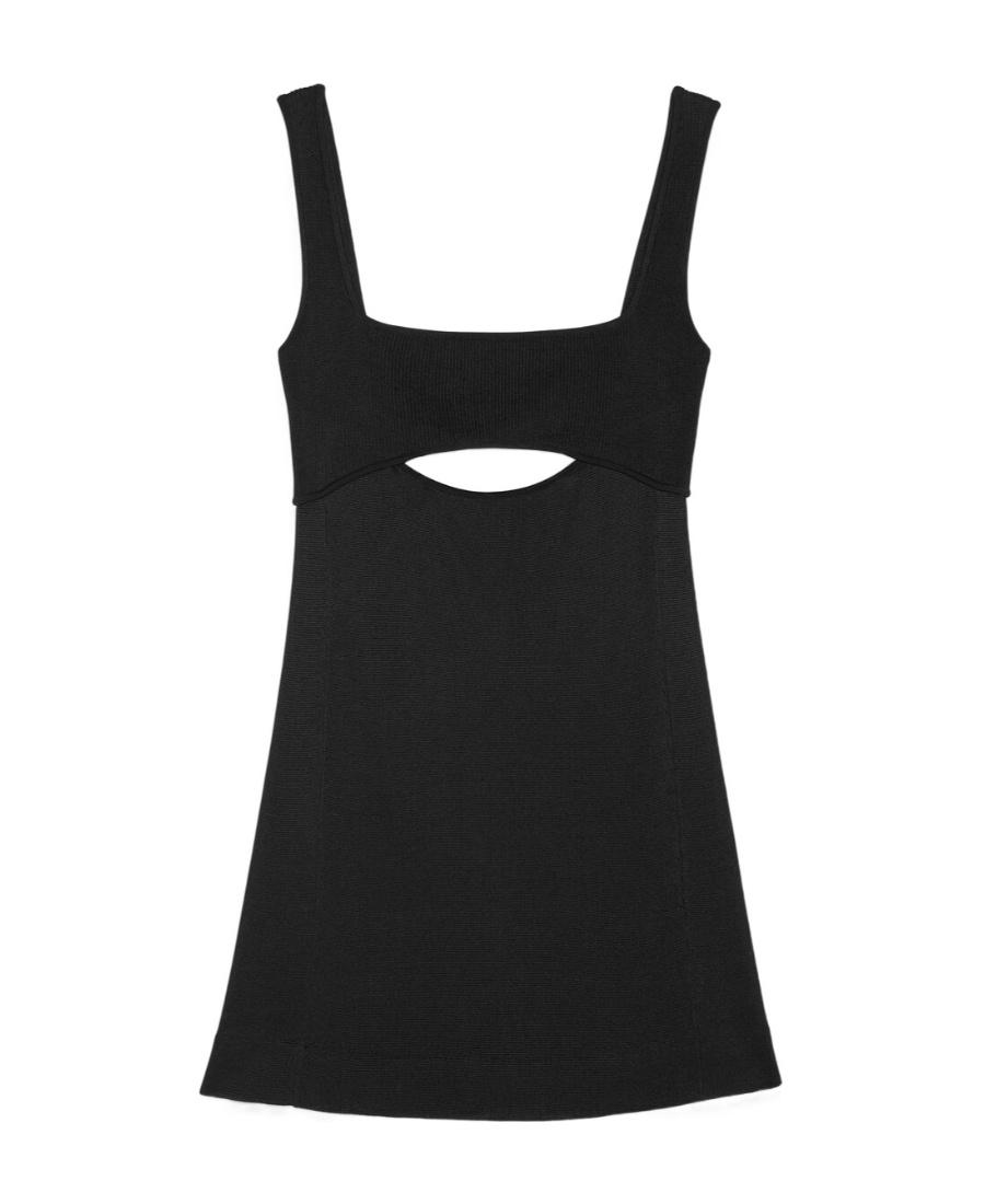 white christmas dresses Vintage 1988 Yves Saint Laurent Documented Black Sheer Silk & Boned Lace Bustier  Dress main image 0