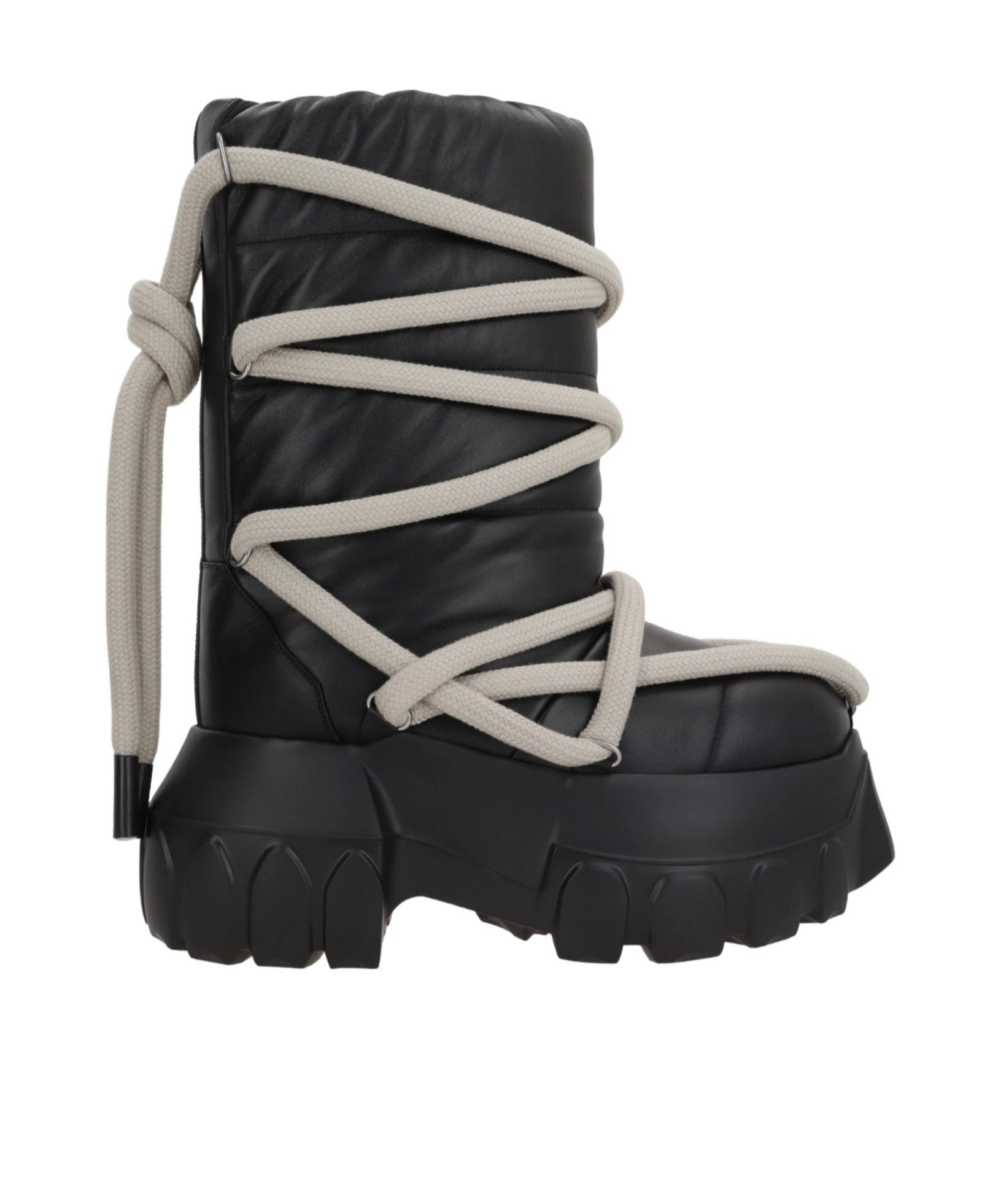 RICK OWENS TRACTOR BOOTS ブーツ Rick Owens Army Mega Tractor Boot Triple Black (Women's